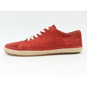 rag & bone Baylor Suede Lace Up Espadrille Flats